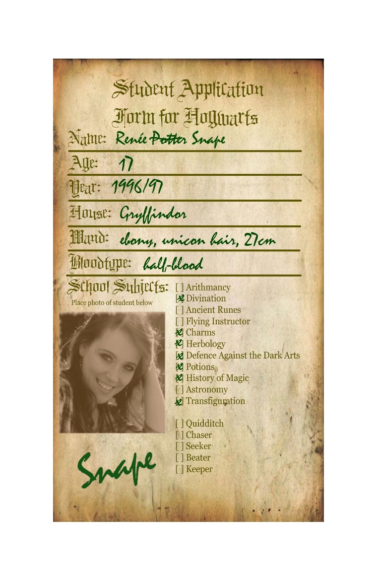 Reneé Potter Snape
